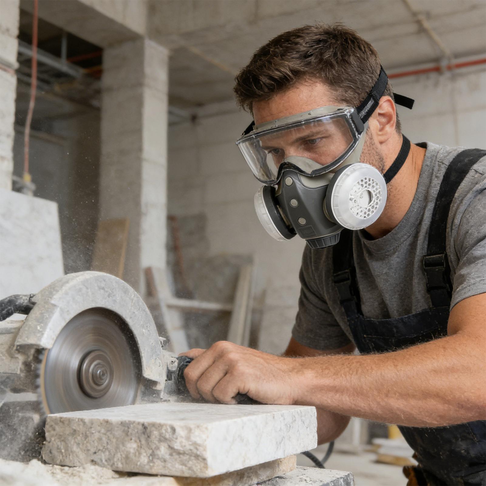 Woodworking Respirator - Respirator Masque With Filters Full Face