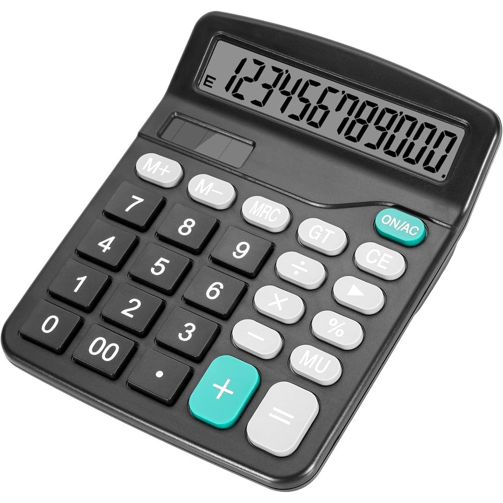 Woodworking Teacher - Large Display Dual-Power Desktop Calculator with