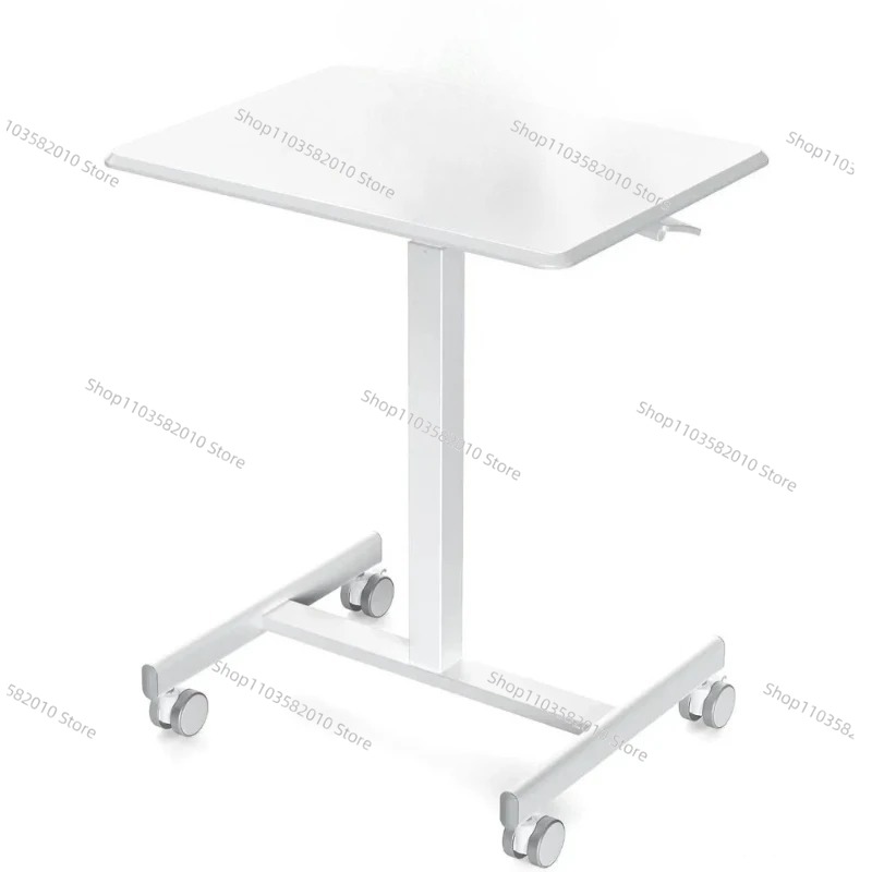 Woodworking Teacher - Small Mobile Rolling Standing Desk -