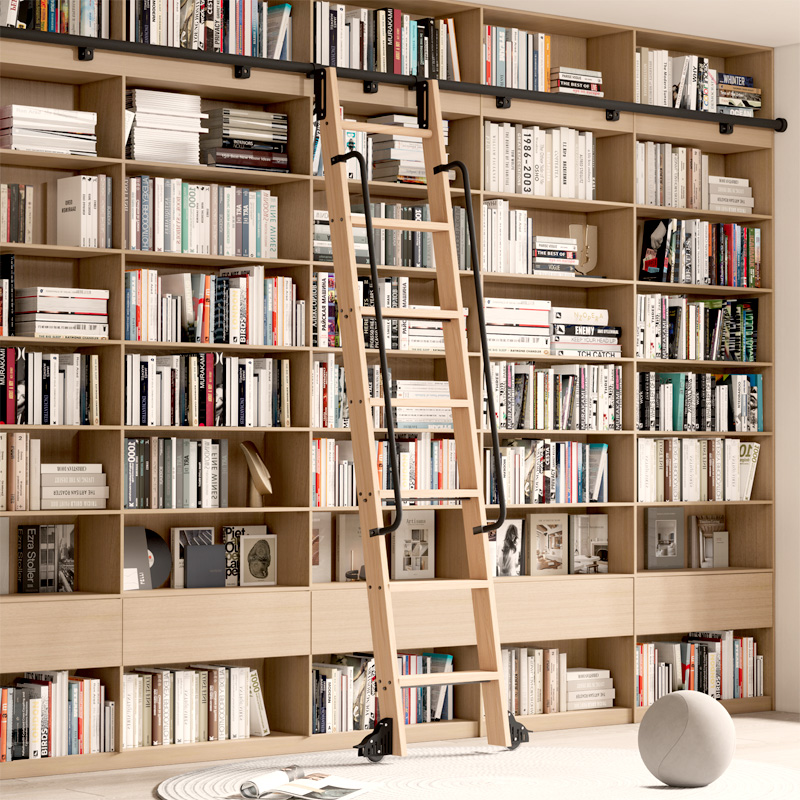 Woodworking Lofts - Rolling Library Ladder Hardware 3.3FT(100cm) Hook
