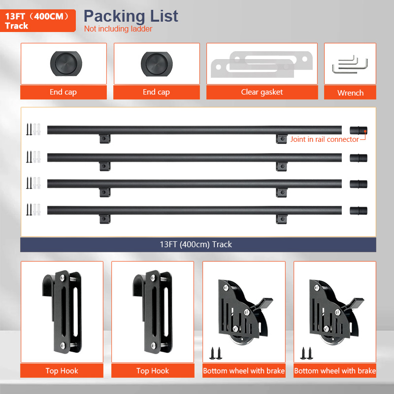 Rolling Library Ladder Hardwar - Woodworking Lofts review and price
