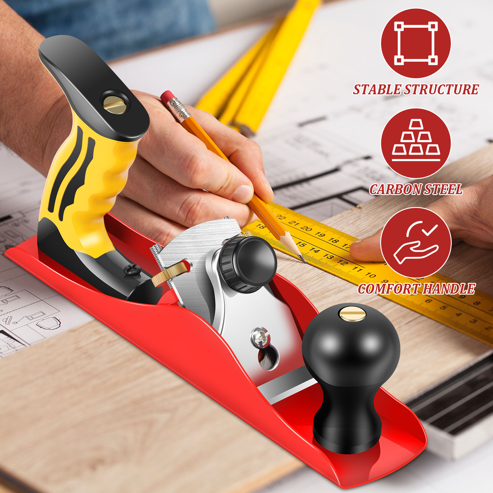 Wood Hand Planer Set Hand Tool - Woodworking Class review and price