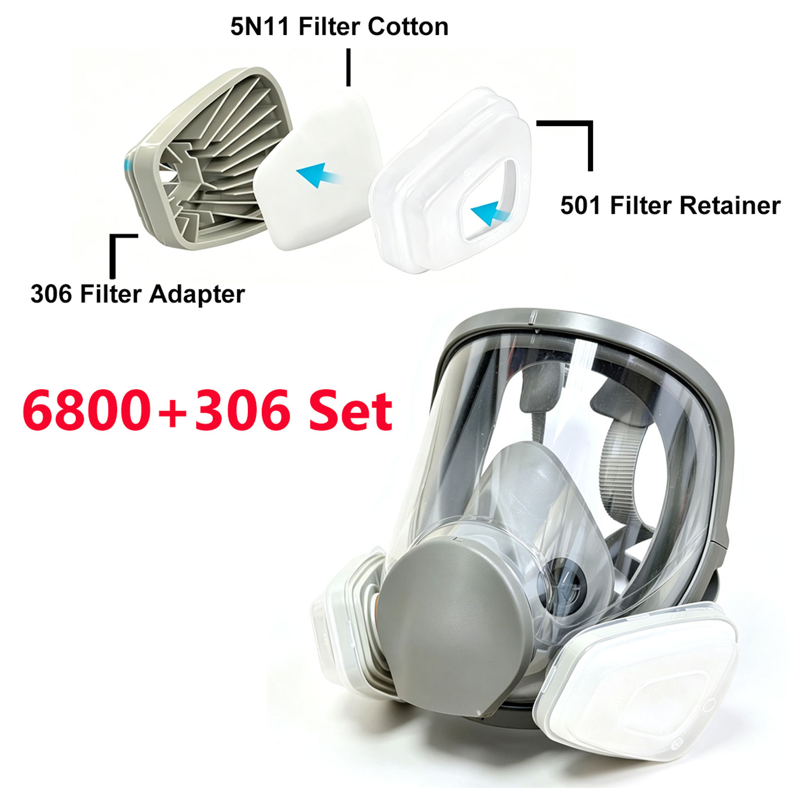 6800 Full Face Respirator with - Woodworking Respirator review and price
