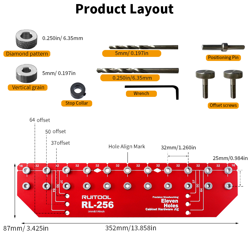 Shelf Pin Jig Set Aluminium Al - Woodworking Class review and price