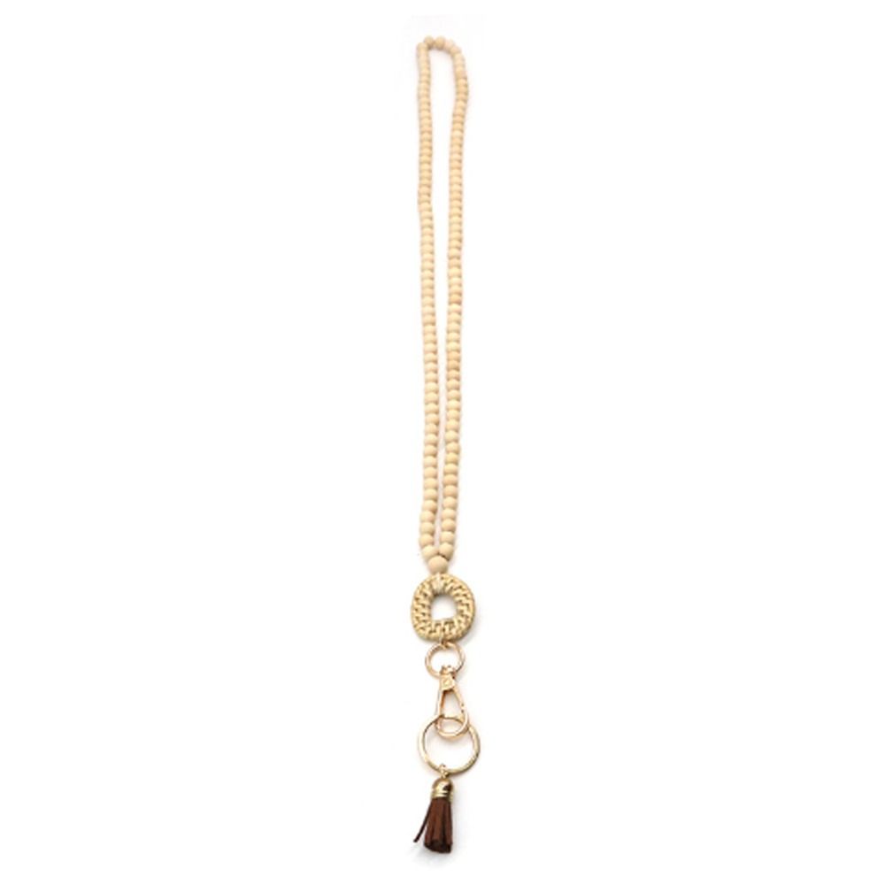 New Rattan Wood Bead Lanyard K - Woodworking Teacher review and price