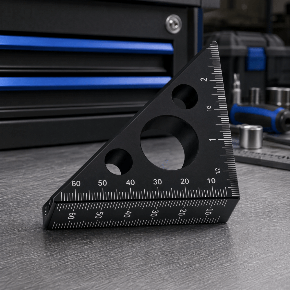 Aluminum Alloy Triangle Ruler  - Woodworking Workshop Layout review and price